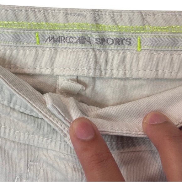 Marc Cain off white tapered straight slim fit pants size 32 - Picture 7 of 7